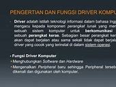 Istilah Driver Dalam Konteks Perangkat Keras Komputer Adalah