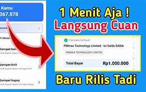 Saldo Dana Gratis Langsung Cair Hari Ini